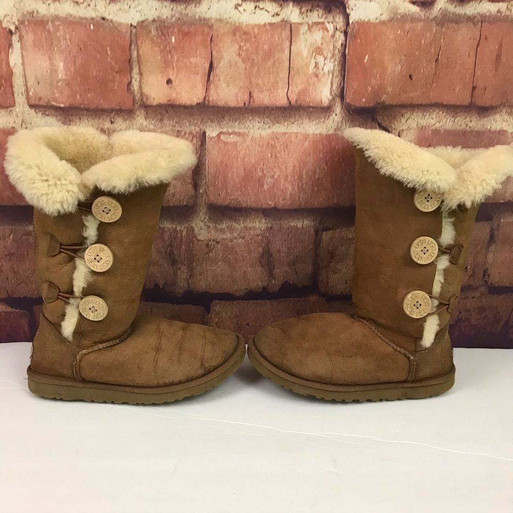 Ugg Bailey Suede Button Triplet Ii Boots - image 1